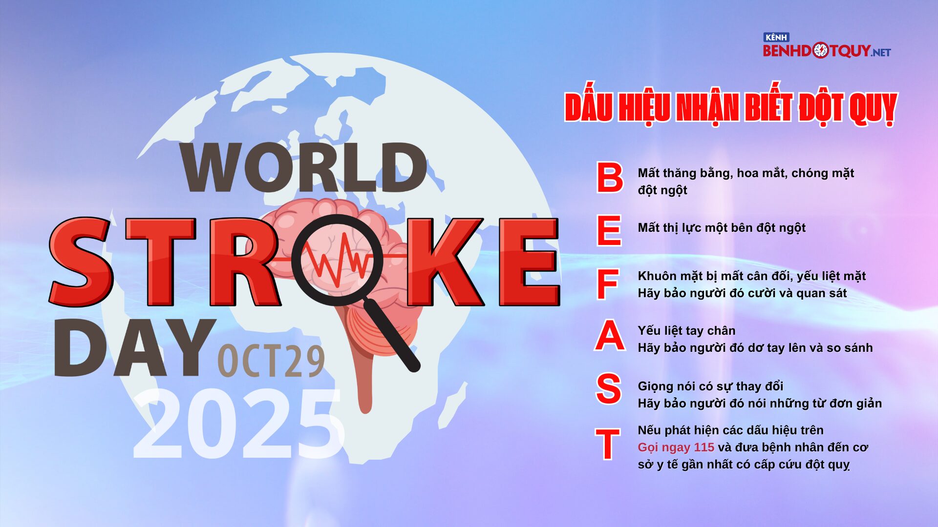 Ngày Đột quỵ Thế giới 2025